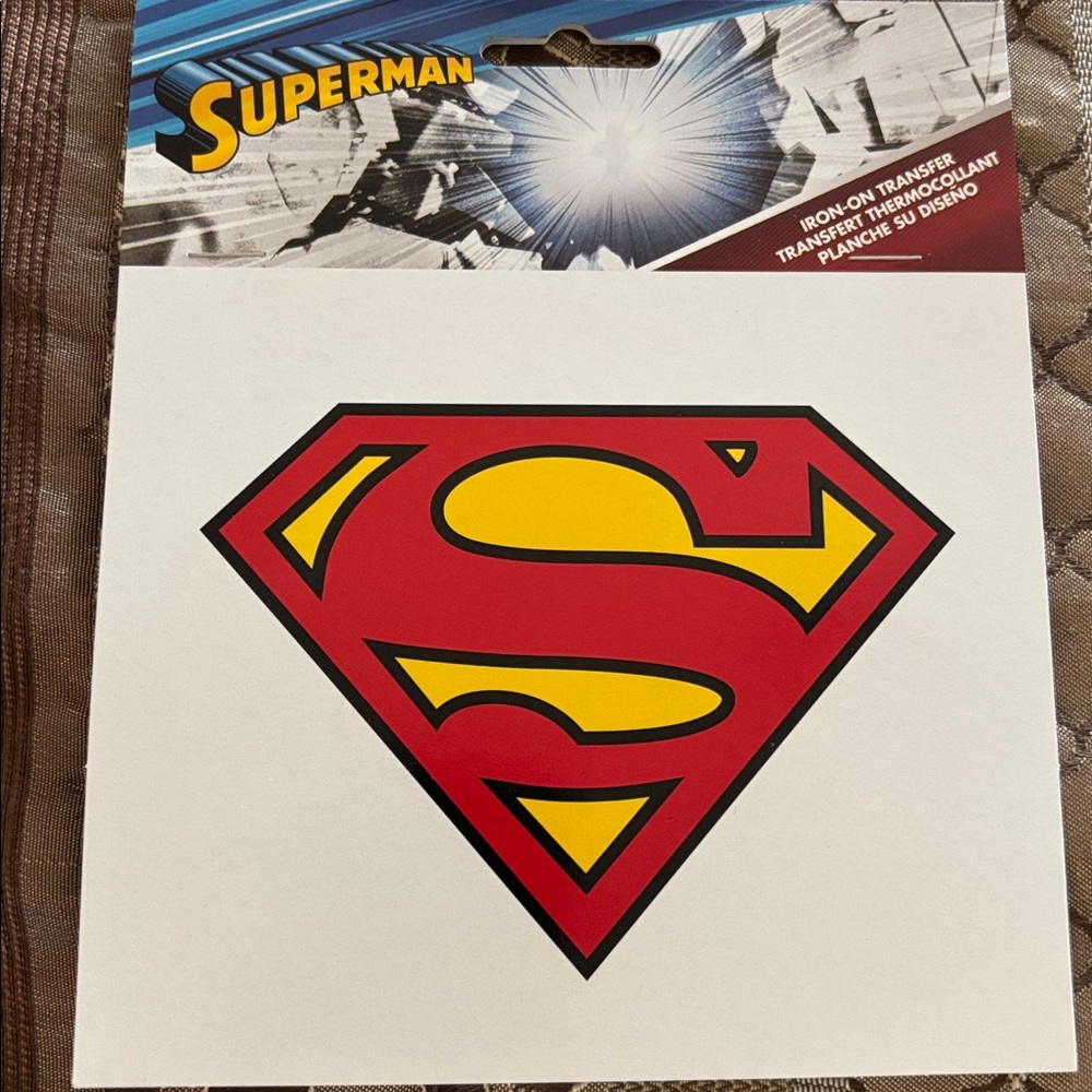 Iron on transfers 2 Superman new 3 3/4” x 5” wide Wilton Brands LLC
